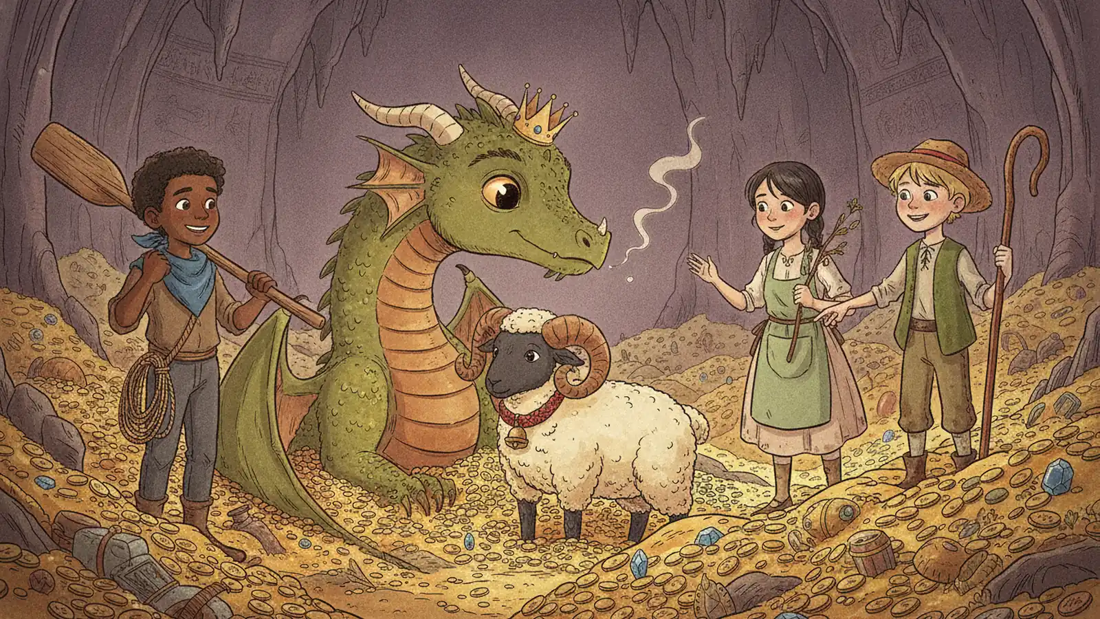 The young dragon wakes, more curious than cruel